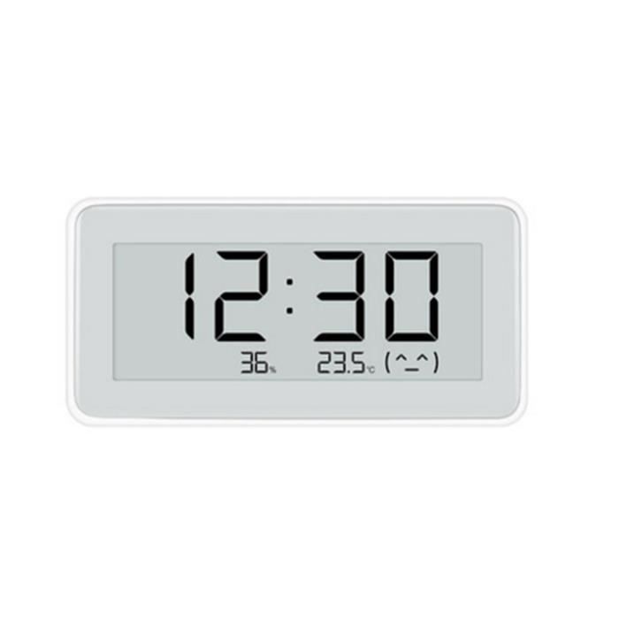 Thermo-hygromètre électronique, Thermomètre Hygromètre In&Extérieur sans fil, Écran LCD digital pour l’ affichage de température Ble