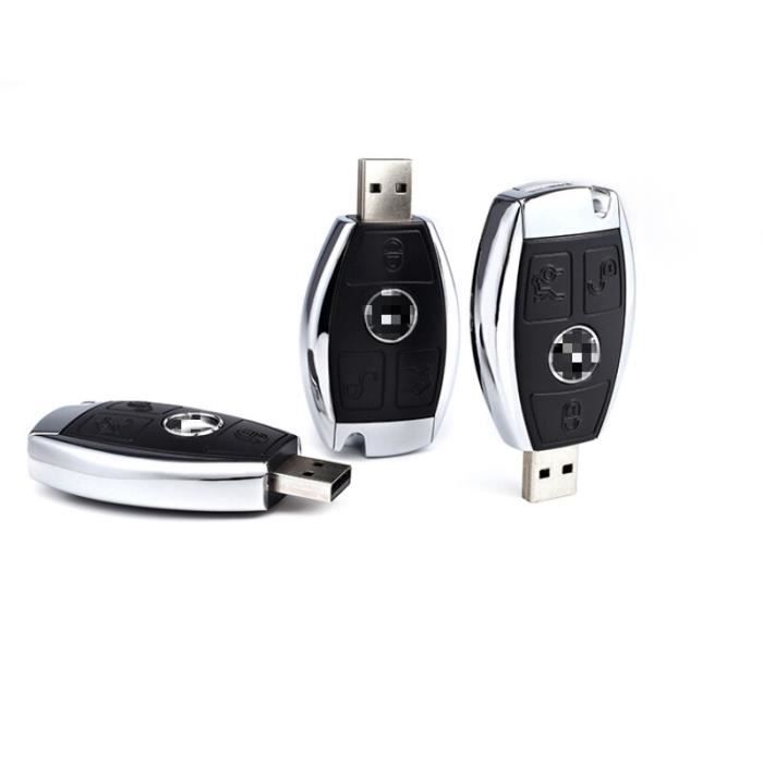 Clé USB en gros 100% capacité réelle, accessoire avec tout logo de voitures, Mercedes, 8GB, 16GB, 32GB, 64GB et BMW Logo -LR674
