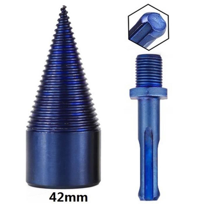 Foret à tête Fendeuse à Bois Vis Fractionnement Cône Conducteur Outil De Montage Fendeuses de bûches - Type 42mm Round Shank