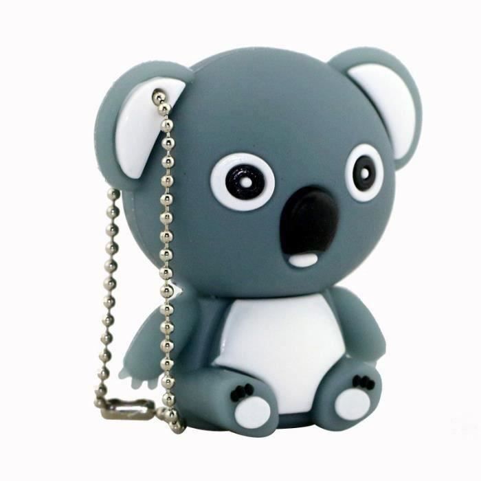 8Go USB 2.0 Clé USB Clef Mémoire Flash Data Stockage Koala GrisMKK65