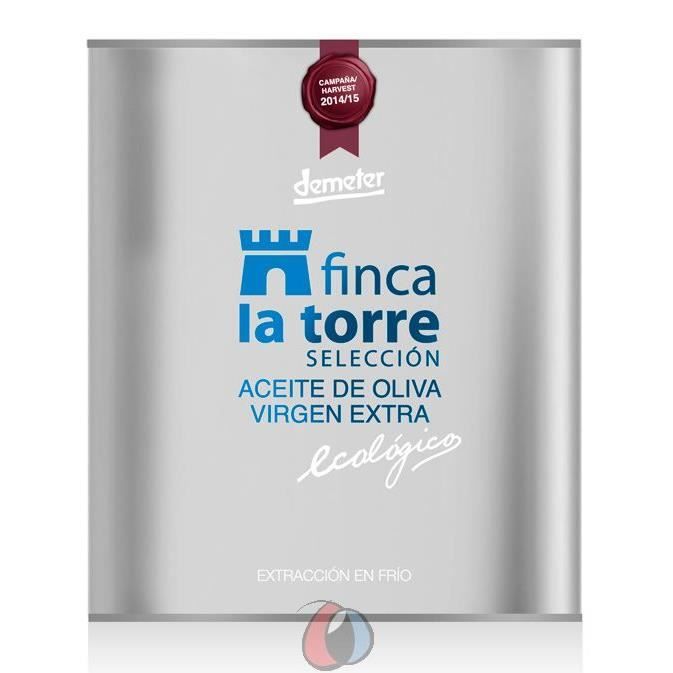 3 x 2 litres - Finca la Torre Arbequina bio - Prime Huile d'olive extra vierge Espagnol