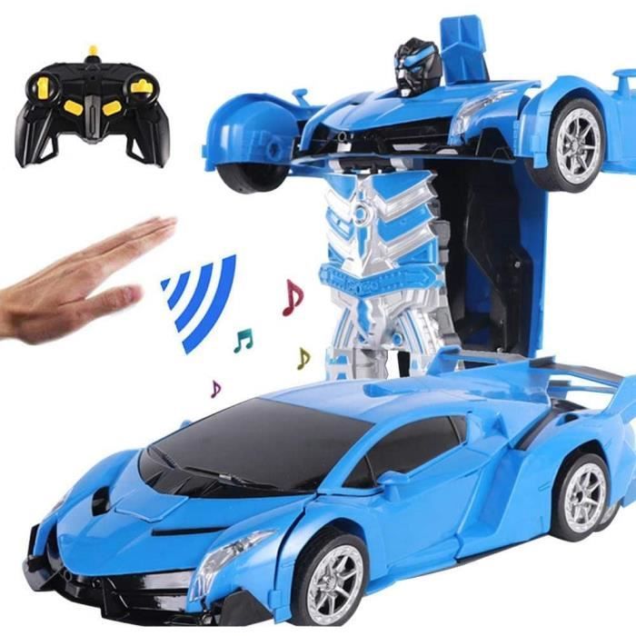 VEHICULE MINIATURE ASSEMBLE ENGIN TERRESTRE MINIATURE ASSEMBLE Womdee Transformation Voiture Robot, RC Voiture Robot De Transf631