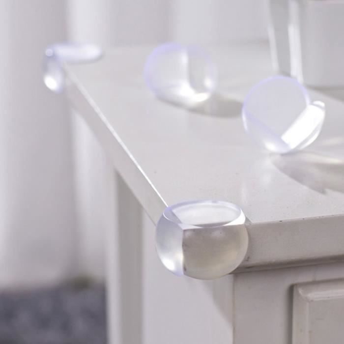 Dioche Protecteur d'angle 4Pcs Baby Kid Safety Protector Pad Furniture Edge Table Corner Protection (Transparent)