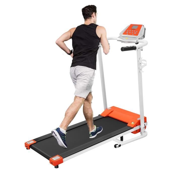 Tapis de course - 1 à 10 Km-h - écran LED multifonctions - 128 x 50 x 118 cm