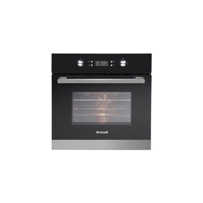 BRANDT Four encastrable Catalyse 70L Multifonction inox 57,5 Noir
