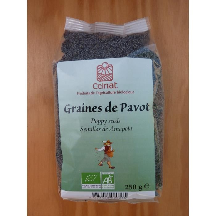 Graines de pavots biologiquesPoid Net : 250gr /