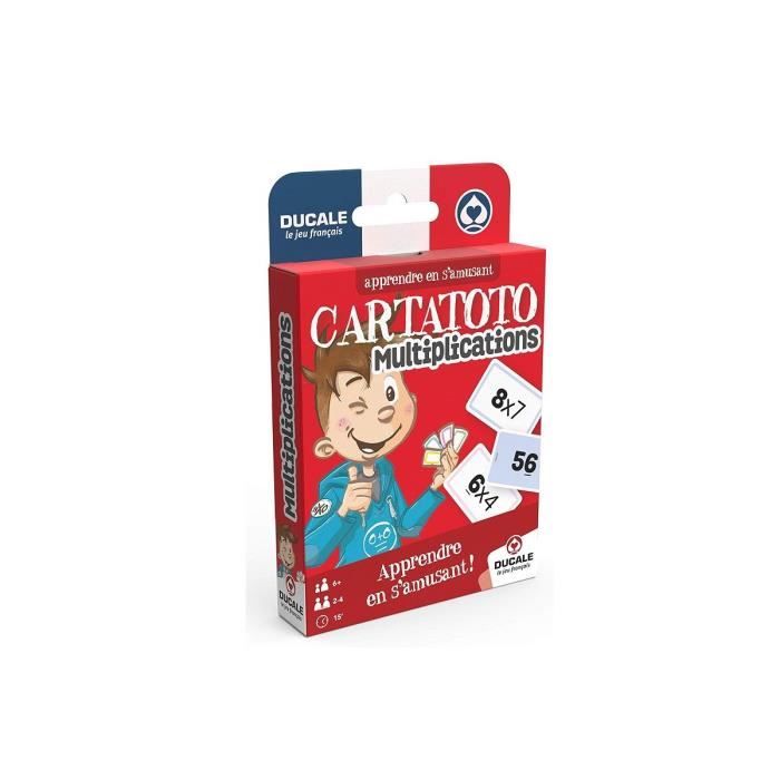 Jeu de Carte : Cartatoto Multiplications - Jeu educatif Enfant - Jeu De societe Nouvelle Version