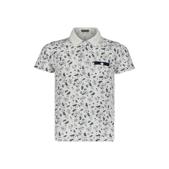 DEELUXE Polo manches courtes à motifs BENTO Natural