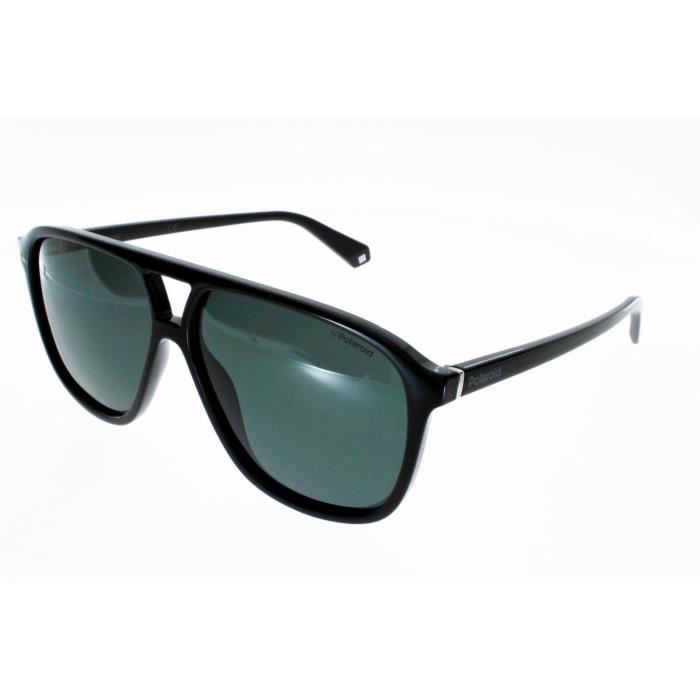 Lunettes de soleil Homme polarisées POLAROID PLD 6097 Noir Brillant Homme Indice 3 Polarisé