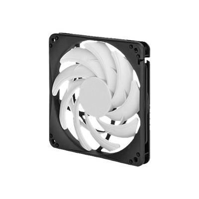 SilverStone SST-FN123 - Série FN Ventilateur mince de 120mm pour ordinateur, Bruit faible, Flux d'air performant, blanc-noir