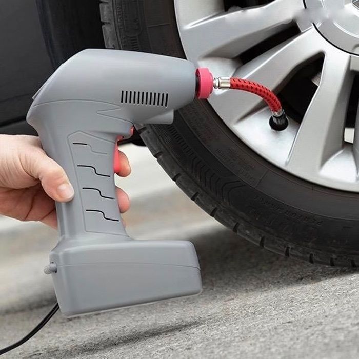 MODEZVOUS - Compresseur D'Air Portatif avec Led Compresseur Voiture Portable Compresseur d'air Electrique Pompe Gonfleur Numérique a