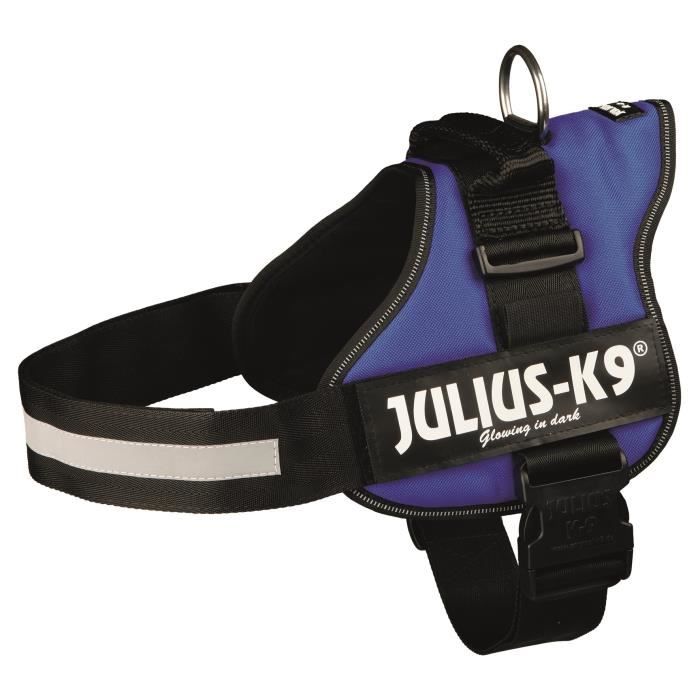 Harnais Power Julius-K9 - 2 - L-XL : 71-96 cm-50 mm - Bleu - Pour chien