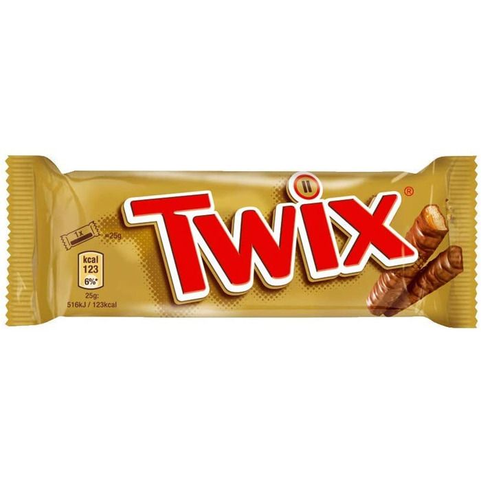 TWIX Pack de 2 barres chocolatées - 32x 50 g