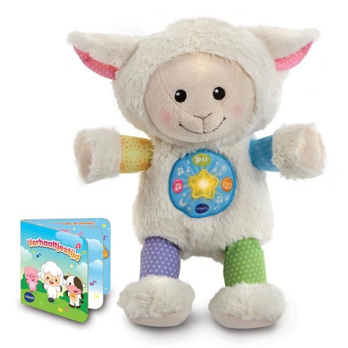 VTech peluche Heure du conte Mouton 28 cm en peluche blanche