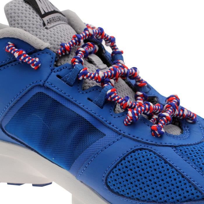 XTENEX Paire de lacets pour chaussures de sport - Autobloquants - 75 cm - Blanc, blanc et rouge