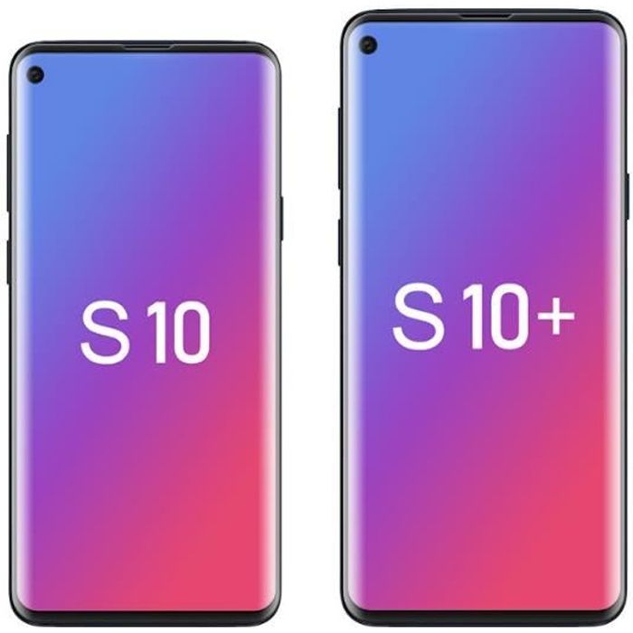 Verre trempé Samsung Galaxy S10, Protecteur d'écran en verre trempé 3D Déverrouillage d'empreintes digitales