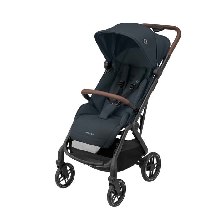MAXI-COSI Poussette ultra-compacte SOHO de la naissance à 4 ans (22kg) pliage compact d’une main Essential Graphite
