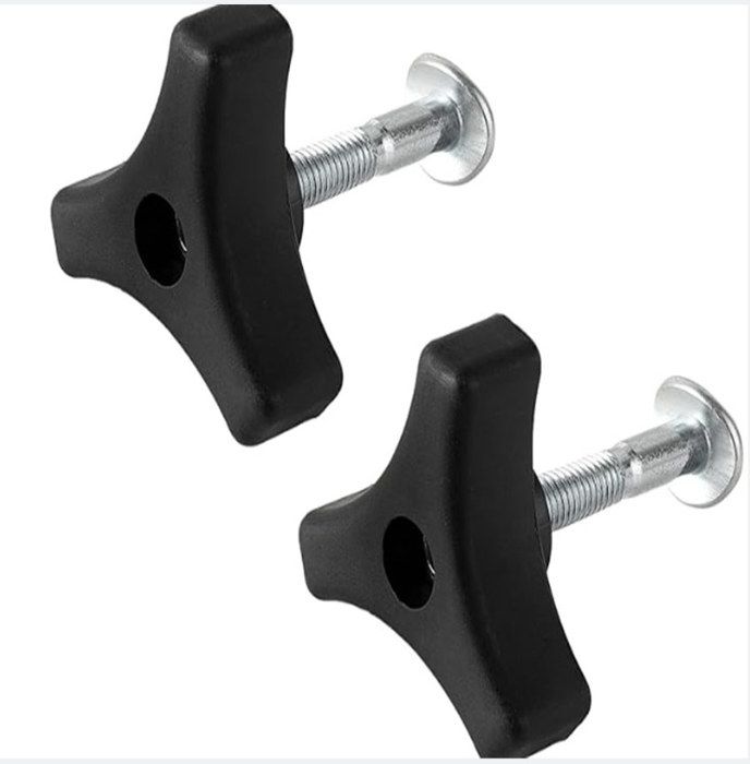 Boulons Poignée Tondeuse à Gazon - 2 Pièces Triangle Métal/Plastique - Universel