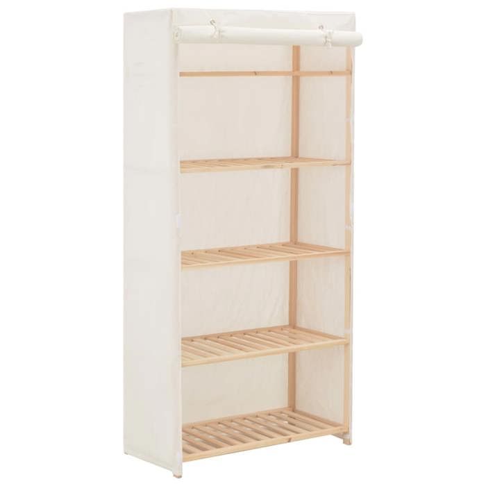 Armoire de rangement - garde-robe - armoire penderie Blanc 79 x 40 x 170 cm Tissu493098 meuble pro