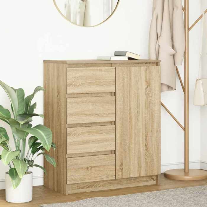 vidaXL Buffet avec tiroirs chêne sonoma 71x35x84 cm bois dingénierie 861582