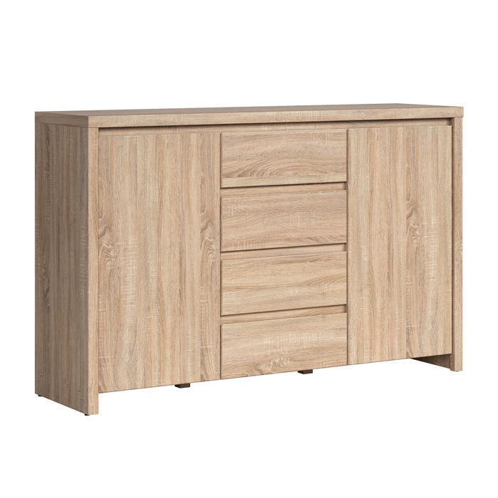 Buffet 2 portes 4 tiroirs Petits-meubles - Soren - 1435 x 405 x 92cm - Bois Buffet 2 portes 4 tiroirs Petits-meubles - Soren - 1435 x 405 x 92cm - Bois