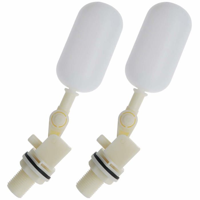 Pack 2 robinets à bille à flotteur 3/4 (25 mm) - ABS DN20 automatique 0–70°C