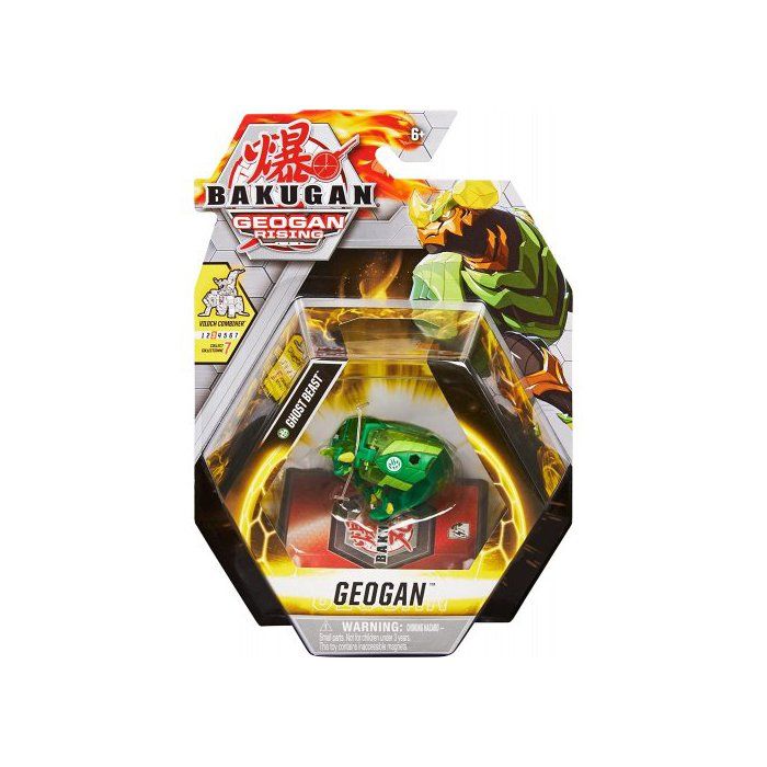 Coffret Bakugan Geogan Rising : Ghost Beast + Carte - Geogan Vert - Figurine - Set Jouet Garçon