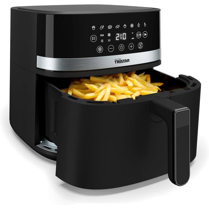 Tristar French FR 9418 Digital Air Fryer 8 Capacity LED Touch Screen 7 Programs Manual Preheat and Keep Warm Functio - vue 2