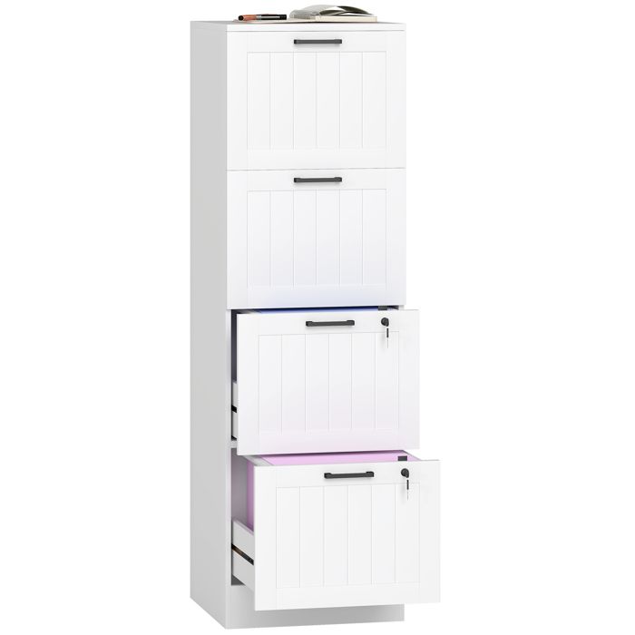 Armoire De Bureau Industrielle 4 Tiroirs Avec Serrure à Clé En Acier Blanc Halite 84341213 Armoire De Bureau Industrielle 4 Tiroirs Avec Serrure à Clé En Acier Blanc Halite 84341213