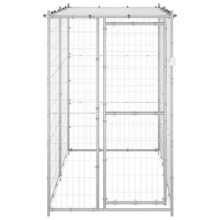 SALE dhiver Chenil/Enclos dextérieur - UU - Grande espace - Acier galvanisé avec toit - 110x220x180 cm CC41