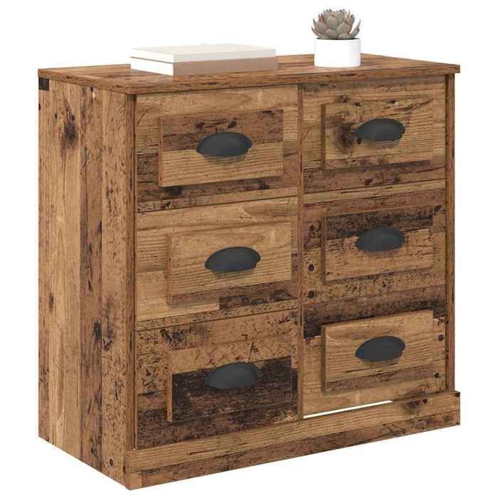 Sarazyj®Buffet bahut Placard de rangement - Marron Buffet - Bois Ancien - 70 x 355 x 675 cm - bois dingénierie - 13839