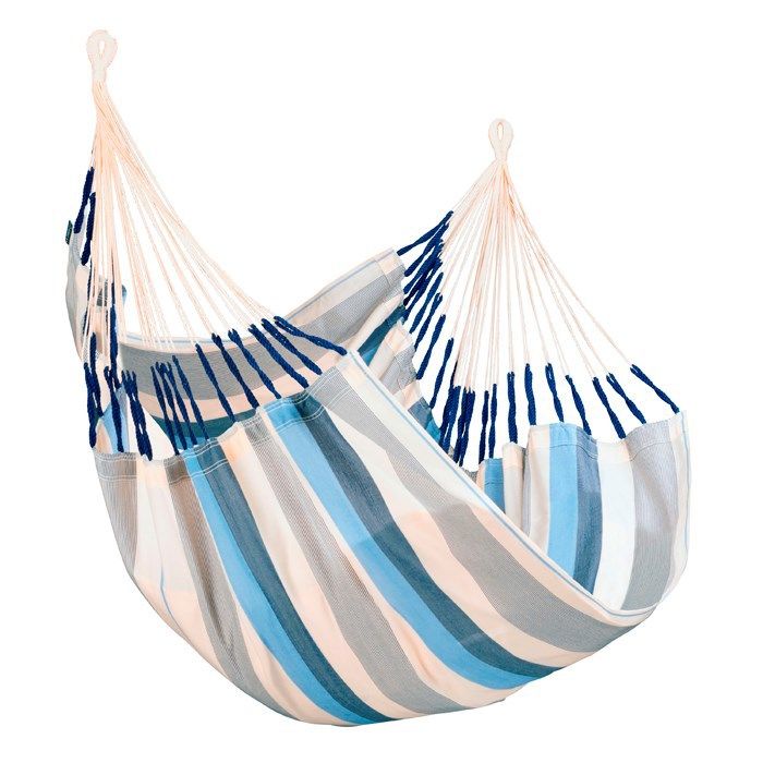 Chaise hamac simple - La Siesta : Chaise hamac simple Cumbia Outdoor comfort La Siesta bayadère bleu - Bleu