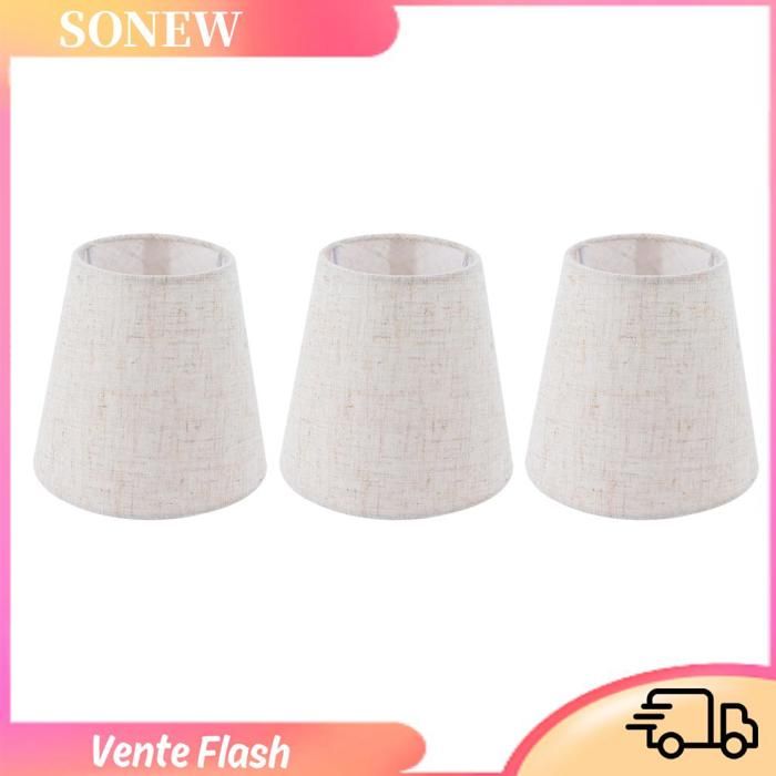 Abat-jour en Lin 3 Abat-jour en Tissu de Remplacement Petit pour Lampes de Table Lampes de Chevet