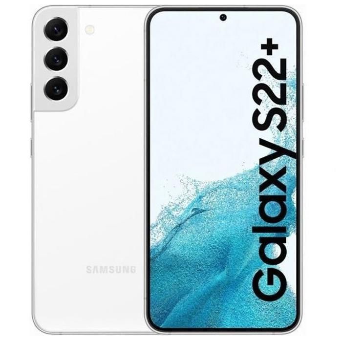 Smartphone - SAMSUNG - Galaxy S22 Plus 256Go Blanc Single SIM - Version US (États-Unis) - Reconditionné - Excellent état