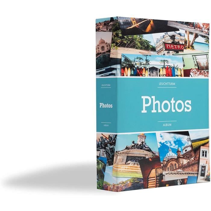 Álbum De Postales Leuchtturm CL – 50 Fundas Transparentes, Tapa Dura Verde, Formato DIN A6