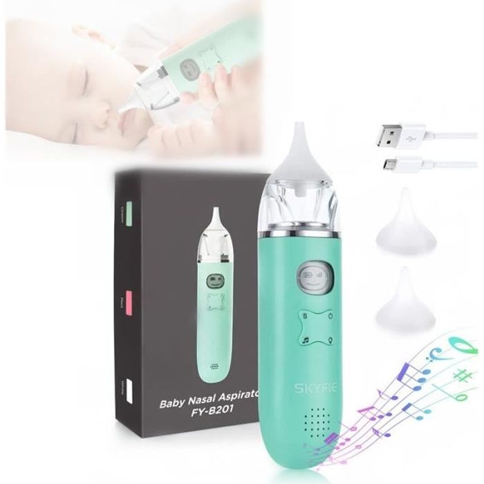 Mouche Bebe Electrique Aspirateur Nasal Avec Musique Aspirateur Nasal Avec 2 Embouts En Silicone Pour Nouveau Nes Et Enfants Cdiscount Puericulture Eveil Bebe