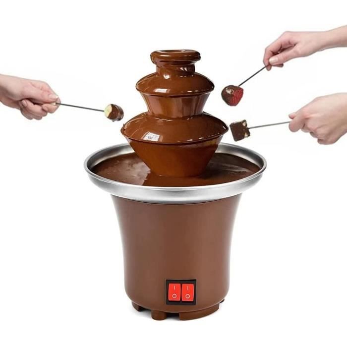 Fête de famille Fontaine de chocolat électrique à trois couches