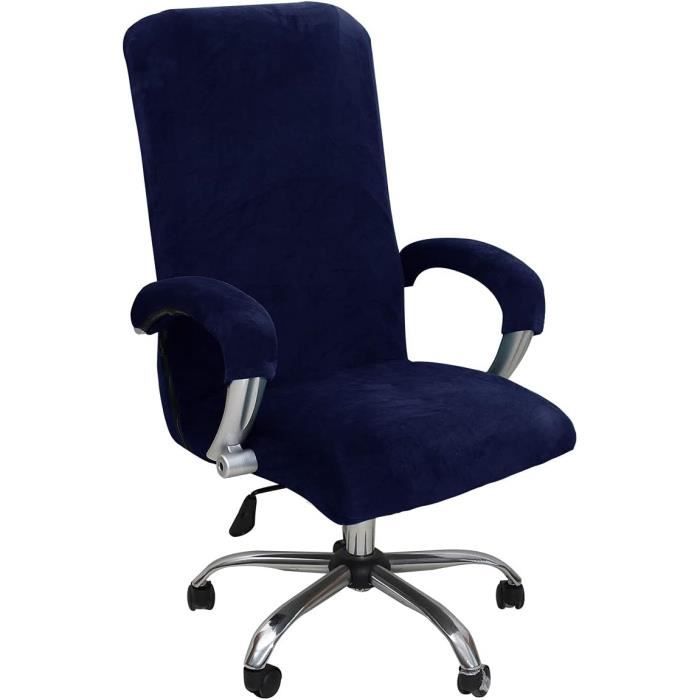 Levoberg Housse De Chaise De Bureau Avec Housse D'accoudoir Extensible Housse Fauteuil De Bureau Imperméable Couverture Siège De Bureau Rotatif Housse Chaise D'ordinateur Lot De 1 Rose