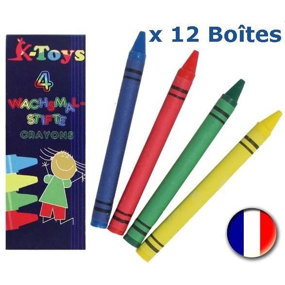 Crayons cire - lot de 12 | Le Géant de la Fête Crayons cire - lot de 12 | Le Géant de la Fête
