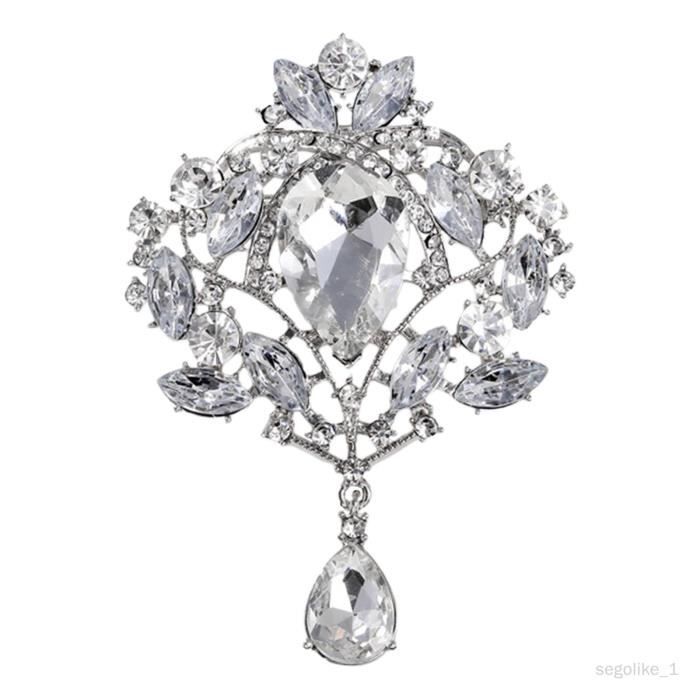 Broche En Métal Argenté Style Indonésien - Occasion Très Bon État