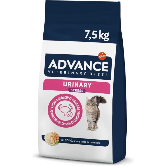 Croquettes pour chat - ADVANCE - Urinary Stress - 7 5 kg - Réduction du stress - Protection urinaire Croquettes pour chat - ADVANCE - Urinary Stress - 7 5 kg - Réduction du stress - Protection urinaire