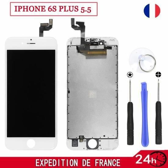 Écran LCD Complet + Vitre Tactile Pour IPhone 6S Plus - Noir, Avec Outils De Montage
