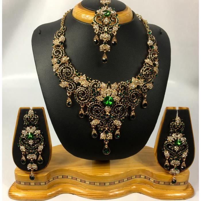 Collier Chorange Bijoux - INOU or / vert main image 0