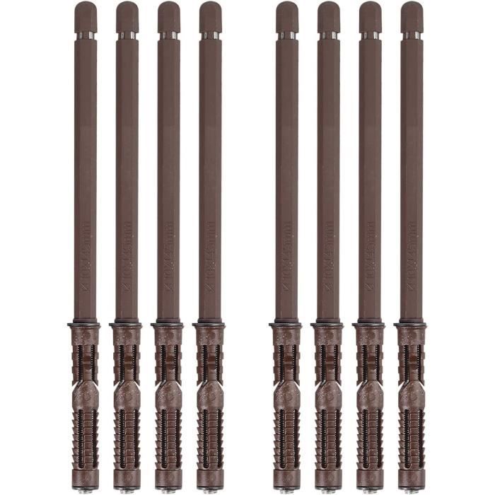 Feegow Supports D'étagère Dissimulés De 150 à 300 Mm - Fixation Masonnaire Flottante - 2 Supports D'étagère Flottants Invisibles En Métal (8 X 150 Mm