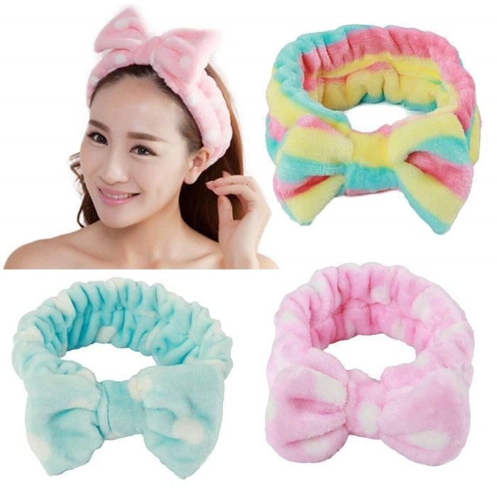 bandeau maquillage noeud