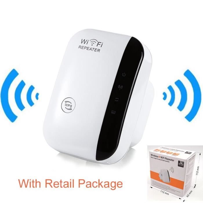 Répéteur Wi-Fi 802.11N-B-G sans fil de 300 Mbps, amplificateur point d'accès  Wifi, disponible en blanc et noir, [B3A431C] - Cdiscount Informatique