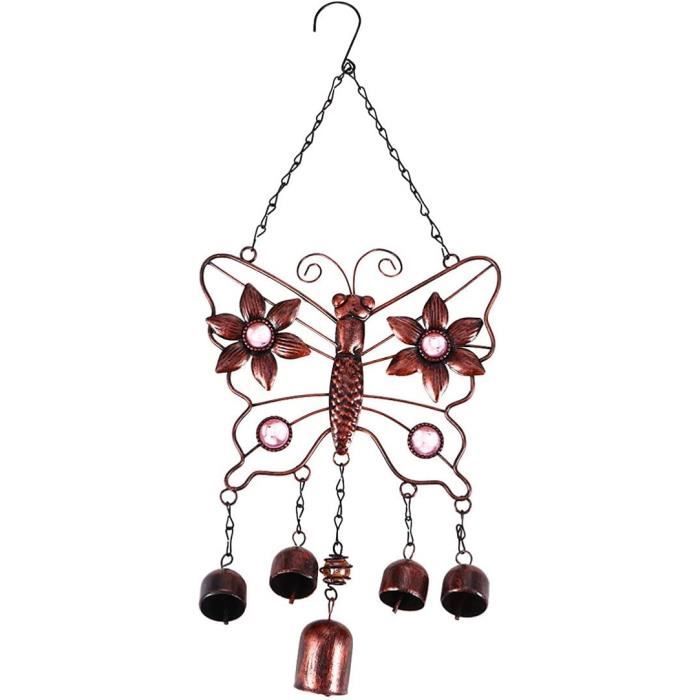 Support De Carillon éolien En Métal Noir - Hauteur 47 Cm - Pour Suspension Intérieure, Décoration Salon, Chambre, Bureau - 7
