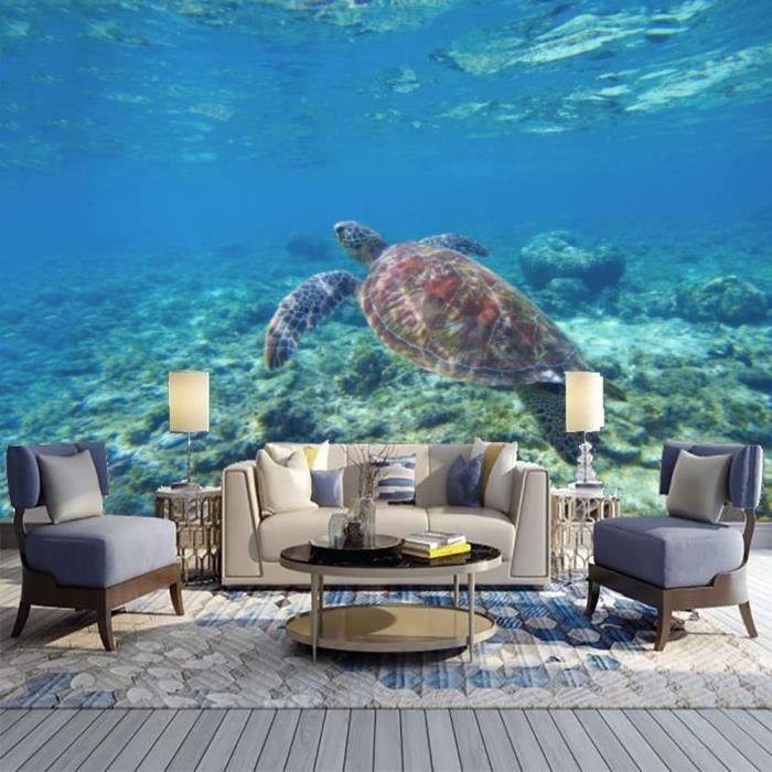Sculpture Bois Tortue Suspension Murale Tortue De Mer En Bois Sculpté à La Main - Décoration Naturelle Style Art Déco Plage Tenture Murale Art Déco Style