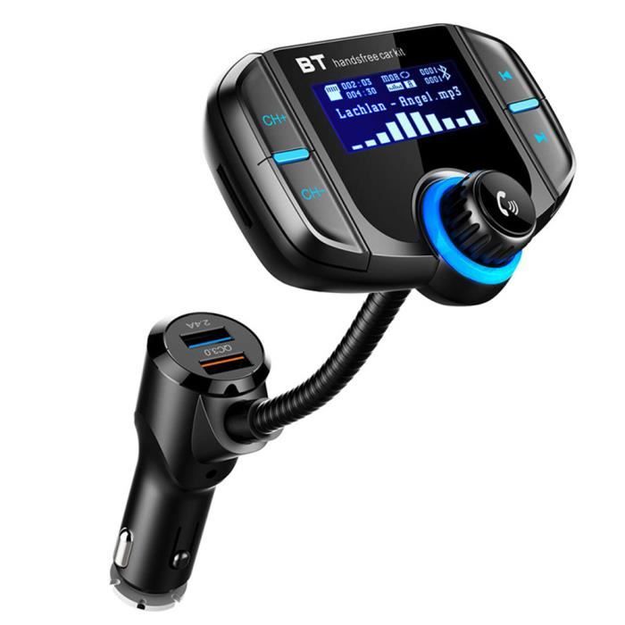 Émetteur FM Adaptateur MP3 Pour Voiture, Allume-cigare USB, Main Libre