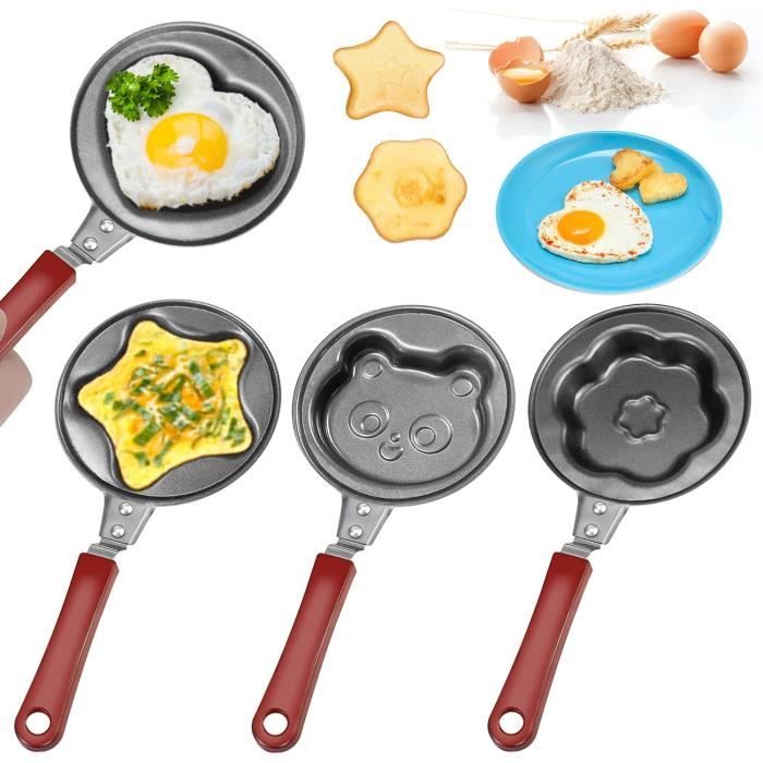 Mini Poêle Antiadhésive 12cm - Pour Omelette Et Pancakes - Compatible Induction